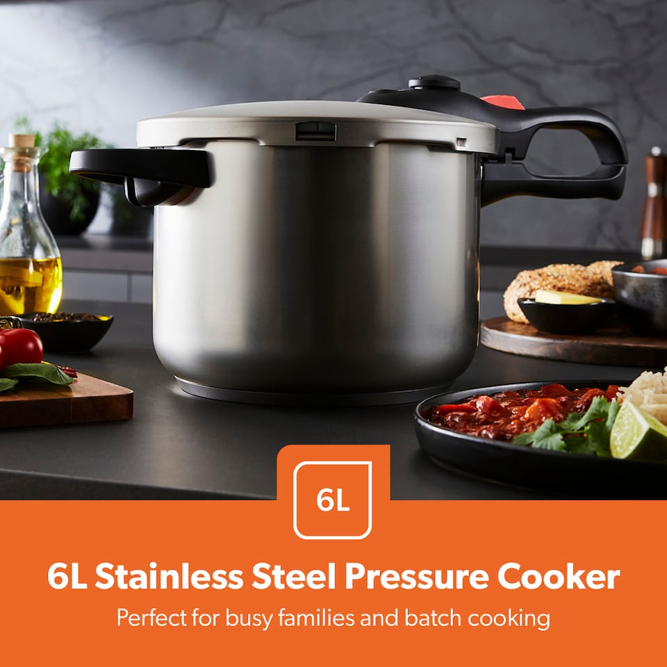 image 1 of GEEPAS 6L Stainless Steel Pressure Cooker