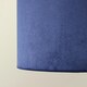 image 5 of ValueLights Reni Large Navy Velvet Pendant Shade Blue