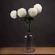 image 2 of Large Chrysanthemum Artificial Flower - Fabric/Plastic - L15 x W15 x H87 cm - White