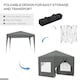 image 4 of Outsunny 3mx3m Pop Up Gazebo Party Tent Canopy Marquee with Storage Bag Grey