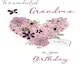 image 1 of Hand-Finished Wonderful Grandma Birthday Greeting Card