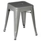 image 1 of Interiors by Premier Grey Powder Coated Metal Cubic Square Stool