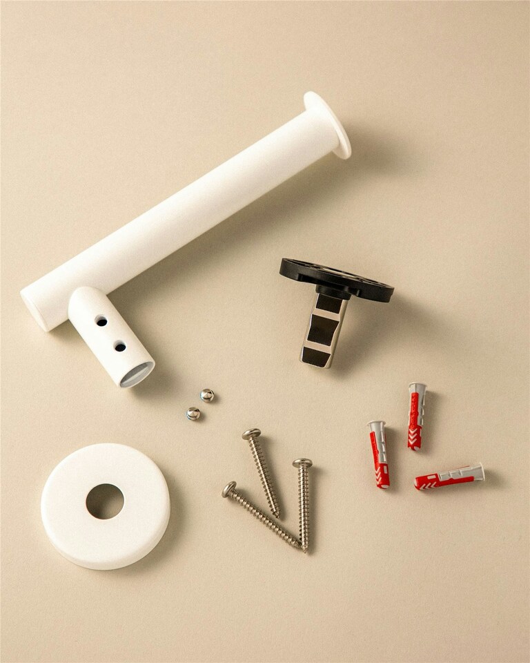 image 1 of Cosmic Wall Mounted Toilet Roll Holder with Durable Metal for Bathroom BlackMatt