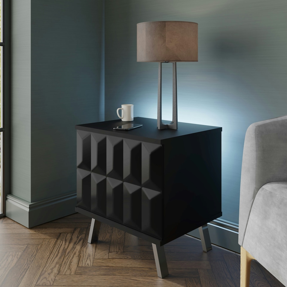 image 1 of Frank Olsen Elevate Lamp/ Side Table Black | Black