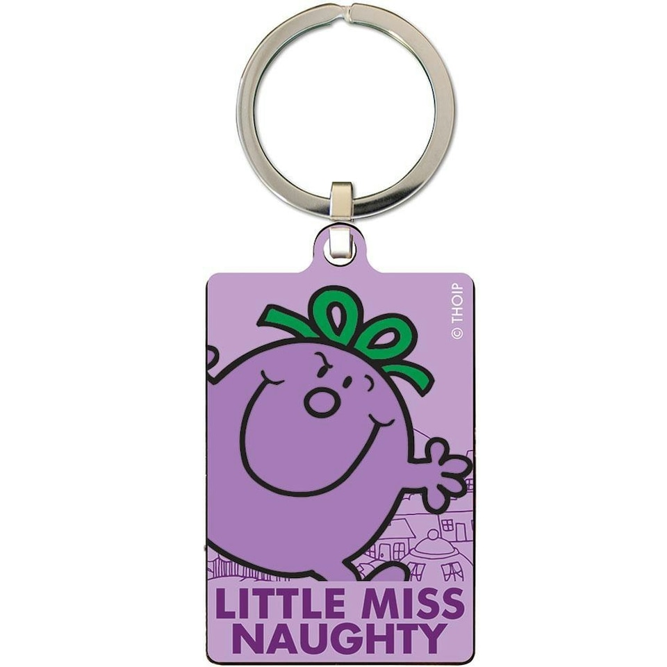 image 1 of Little Miss Naughty Key Ring - Purple - One Size