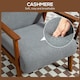 image 5 of HOMCOM Boucle Accent Chair Armchair W/ Wide Seat for Living Room Bedroom, Grey