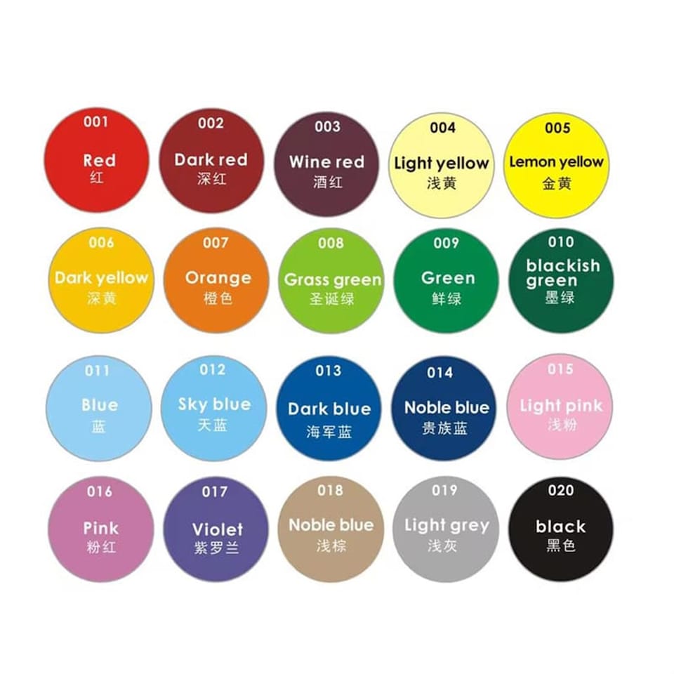 image 1 of Pack of 20 A2 Bristol Board Colored Craft Papers 230gsm