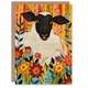 image 1 of Bohemian Vibrant Trippy Flower Pattern Sheep Him Her Birthday Card
