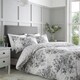 image 1 of Catherine Lansfield Elinda Floral Grey Duvet Cover Set Grey | King