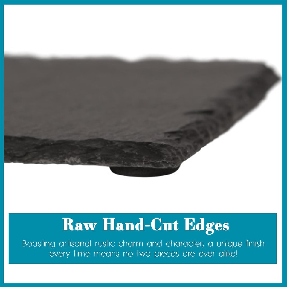 image 1 of Argon Tableware Natural Slate Serving Board - 20 x 11cm