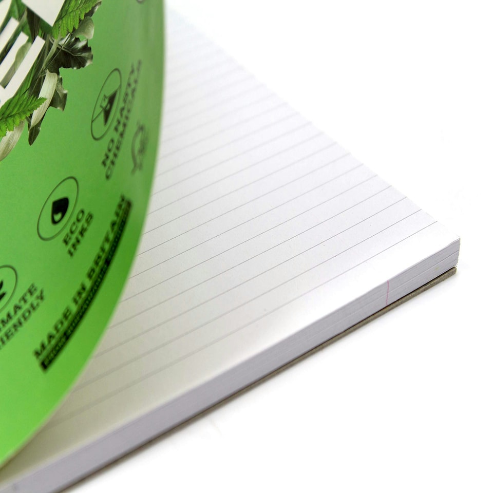 image 1 of Silvine A4+ Premium Recycled Wirebound Notebook, Lined with margin, 120 pages of 100% Recycled Paper. Ref R102 [Pack of 5], White
