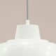 image 1 of ValueLights Morris White Metal Drop Hanging Pendant Ceiling Light | White