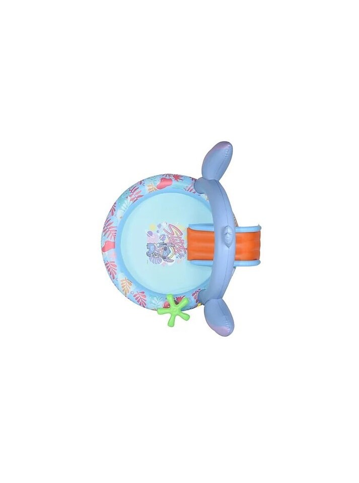 image 1 of Disney Stitch Inflatable Play Centre | Children's Paddling Pool with Slide & Play Hoops | Outdoor Garden Water Play | Ages 3+