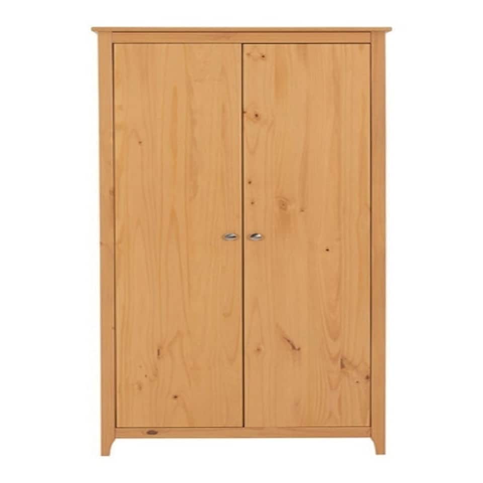 image 1 of Oslo 2 Door Wardrobe - L54 x W82 x H177 cm - Antique Pine | Brown
