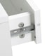 image 7 of HOMCOM Entryway Organizer Shoe Storage Space Saving Mirror Chest Wardrobe Drawer White | White