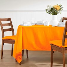 Homescapes Orange Tablecloth - 178 x 300 cm Orange