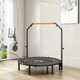 image 8 of HOMCOM 45" Foldable Mini Fitness Trampoline w/ Foam Handle, Orange