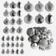 image 1 of Christmas Tree Ornaments Baubles Set | Silver | Silver