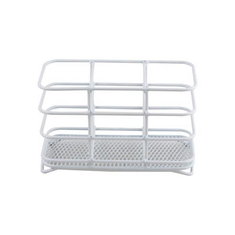 Apollo White Wire Cutlery Drainer Basket White