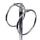 image 3 of Showerdrape Opera White/Chrome Freestanding Double Towel Ring