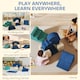image 6 of AIYAPLAY Kids Soft Play Set, 7 Piece Foam Climbing Blocks, Dark Blue