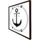 image 2 of Nautical anchor (Picture Frame) Black | XS