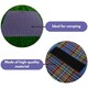 image 7 of Marco Paul Blue Chequered Picnic Blanket 150cm Blue