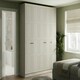 image 3 of Shaker Taupe Grey Double Wardrobe with Single Rail & Shelves Grey