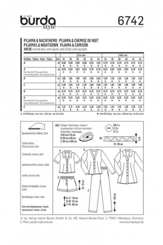 image 1 of Burda 6742 Paper Sewing Pattern – Women’s Dresses, Trousers, Shorts & Tops, UK Sizes 8–18, Easy