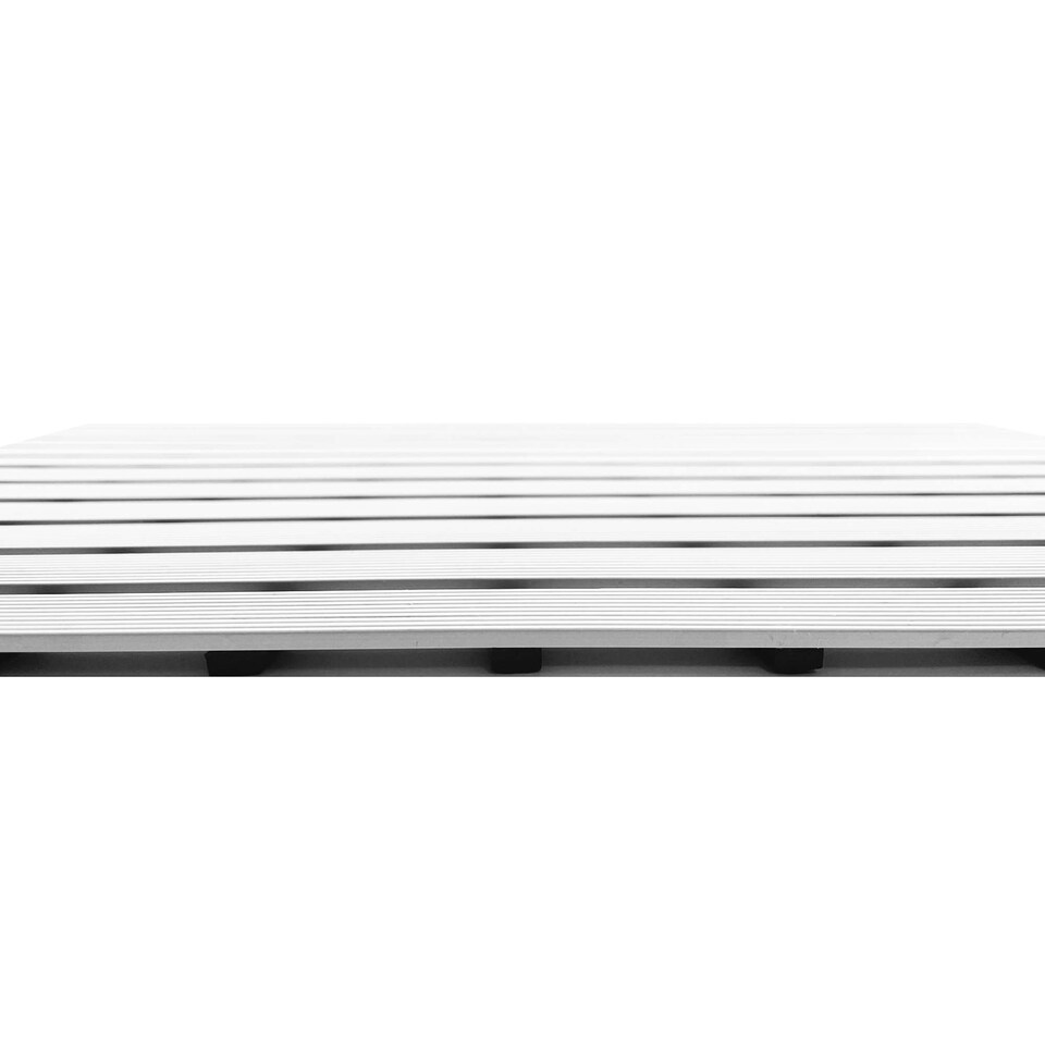 image 1 of PVC Duckboard Non-Slip Shower Mat - 61cm x 43cm | White | White