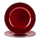 image 1 of Argon Tableware Metallic Charger Plates - 33cm - Red - Pack of 6