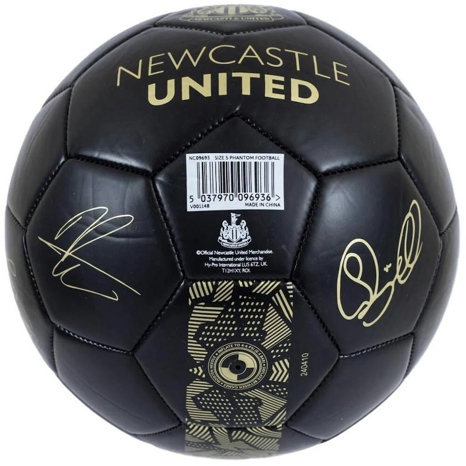 Newcastle United FC Phantom Mini Football - Gold/Black - 1 - Tesco