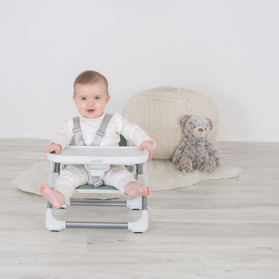 image 1 of Red Kite Feed Me Nom Nom Floor, Booster & Toddler Seat | Green | Sage Green | One Size | 1