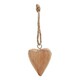 image 3 of Hill Interiors Wooden Heart Hanging Ornament (Pack of 90) - Brown/Black - One Size