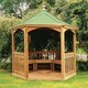 image 1 of Brompton Medium Tiled Gazebo - Pressure Treated Timber - L240 x W240 x H295 cm
