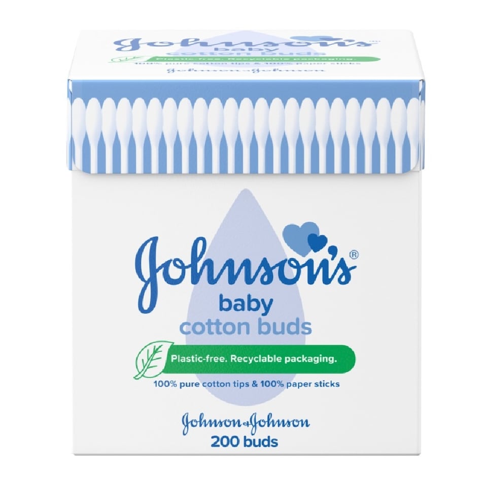 Johnson & Johnson Safety Cotton Buds (Pack Of 200) | White | White | One Size | 1