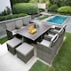 image 2 of HESTIA Rattan Dining Set 10 Seater Cube for Garden Patio