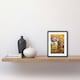 image 2 of Girls Bedroom Nursery Rainbow Horse Flowers 9x7" Black Framed Wall Art Print