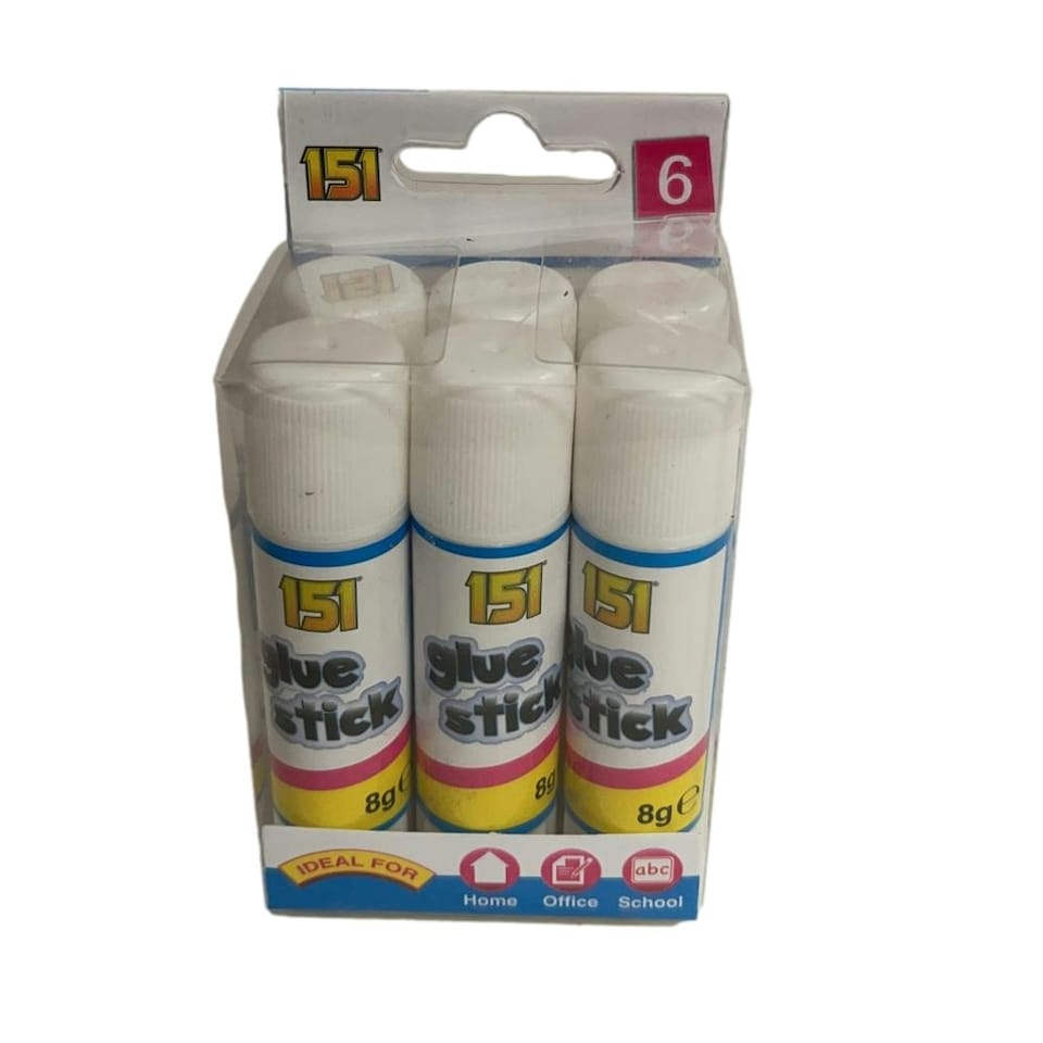 image 1 of Pack of 6 8g Art and Crafts Glue Sticks