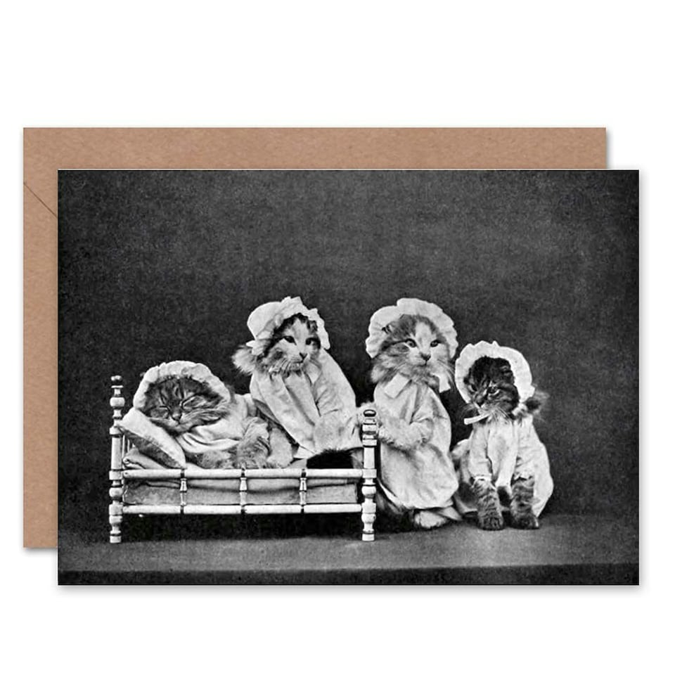 image 1 of Little Folk Animal Land Cats Dogs Art Card