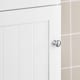 image 9 of SoBuy BZR17-W,Tall Narrow Cupboard Freestanding Storage Cabinet with 1 Drawer | White | White | 1