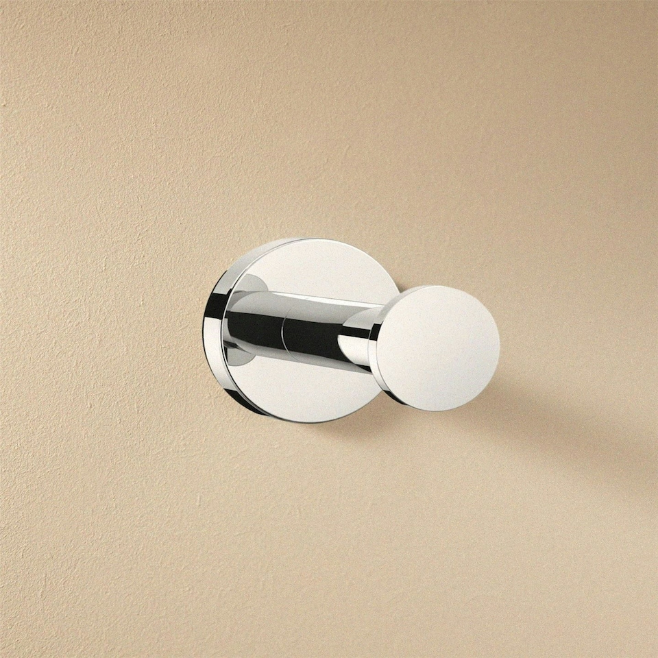 image 1 of Cosmic Wall Hook with Durable Stainless Steel for Bathroom, Light Grey