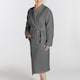 image 2 of Martex Linen Bathrobe Small Charcoal