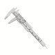 image 9 of 2Pc Plastic Vernier Calliper Set Diameter Measuring Gauge Tool Ruler 3'' 6'' UK