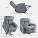 image 7 of HOMCOM Lift Chair Riser and Recliner Chair with Vibration Massage, Heat, Grey | Grey