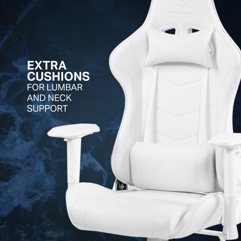 image 1 of Deltaco Gaming DC210 Gaming Chair - White