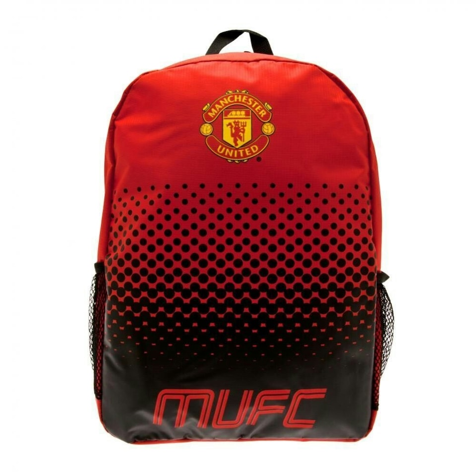 image 1 of Manchester United FC Fade Backpack - Red/Black/Yellow - One Size