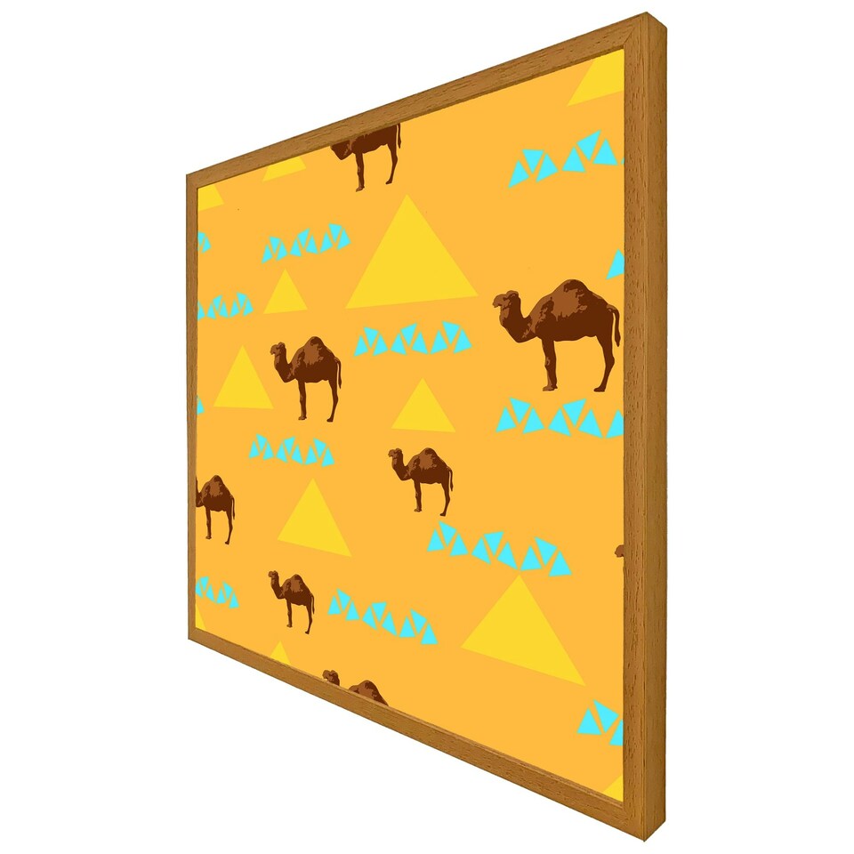 image 1 of Camels & pyramids (Picutre Frame) White | XS