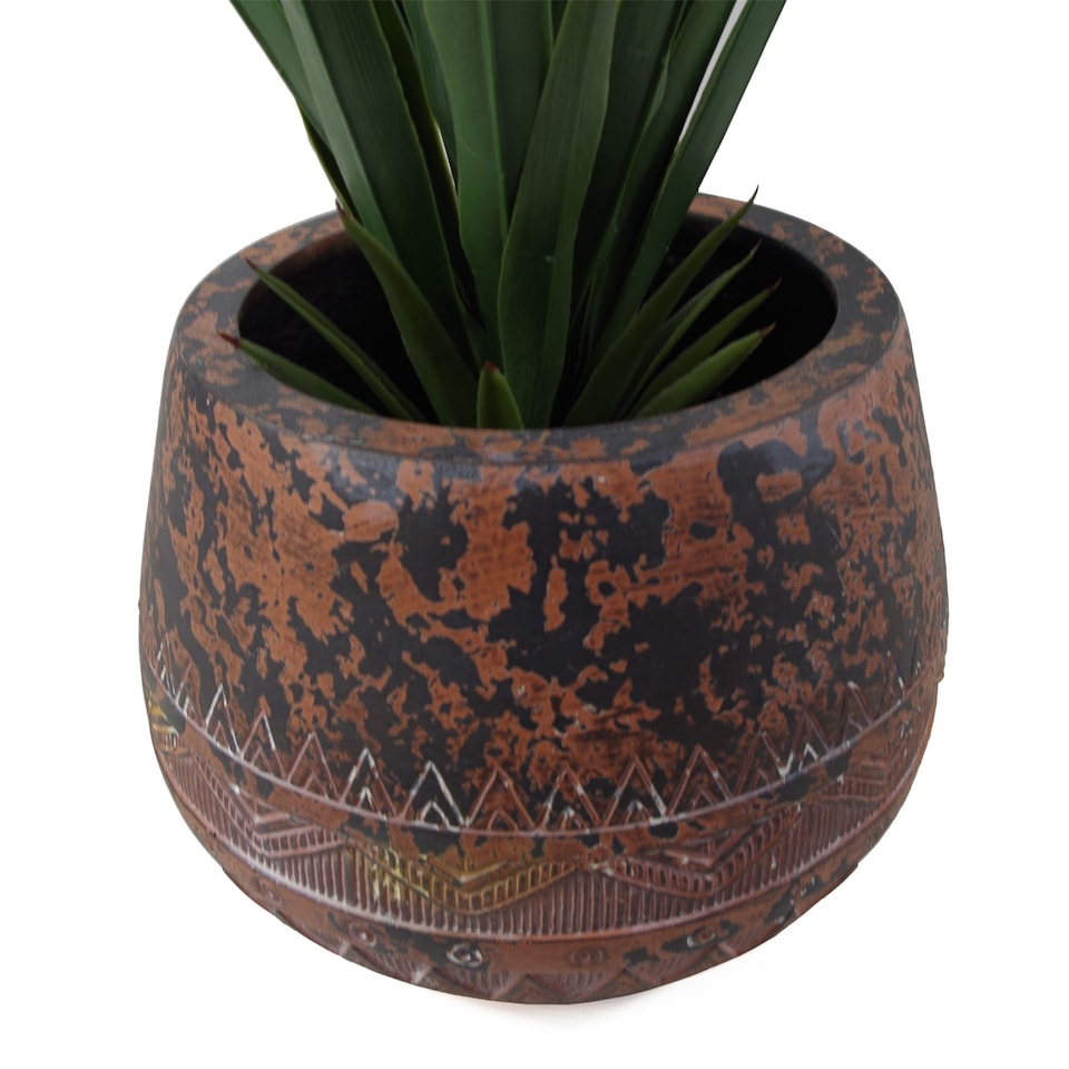 image 1 of 24cm x 30cm Large Zaturn Planter Brown / Black | Brown