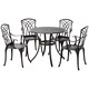 image 1 of Outsunny 5 PCs Coffee Table Chairs Outdoor Garden Furniture Set